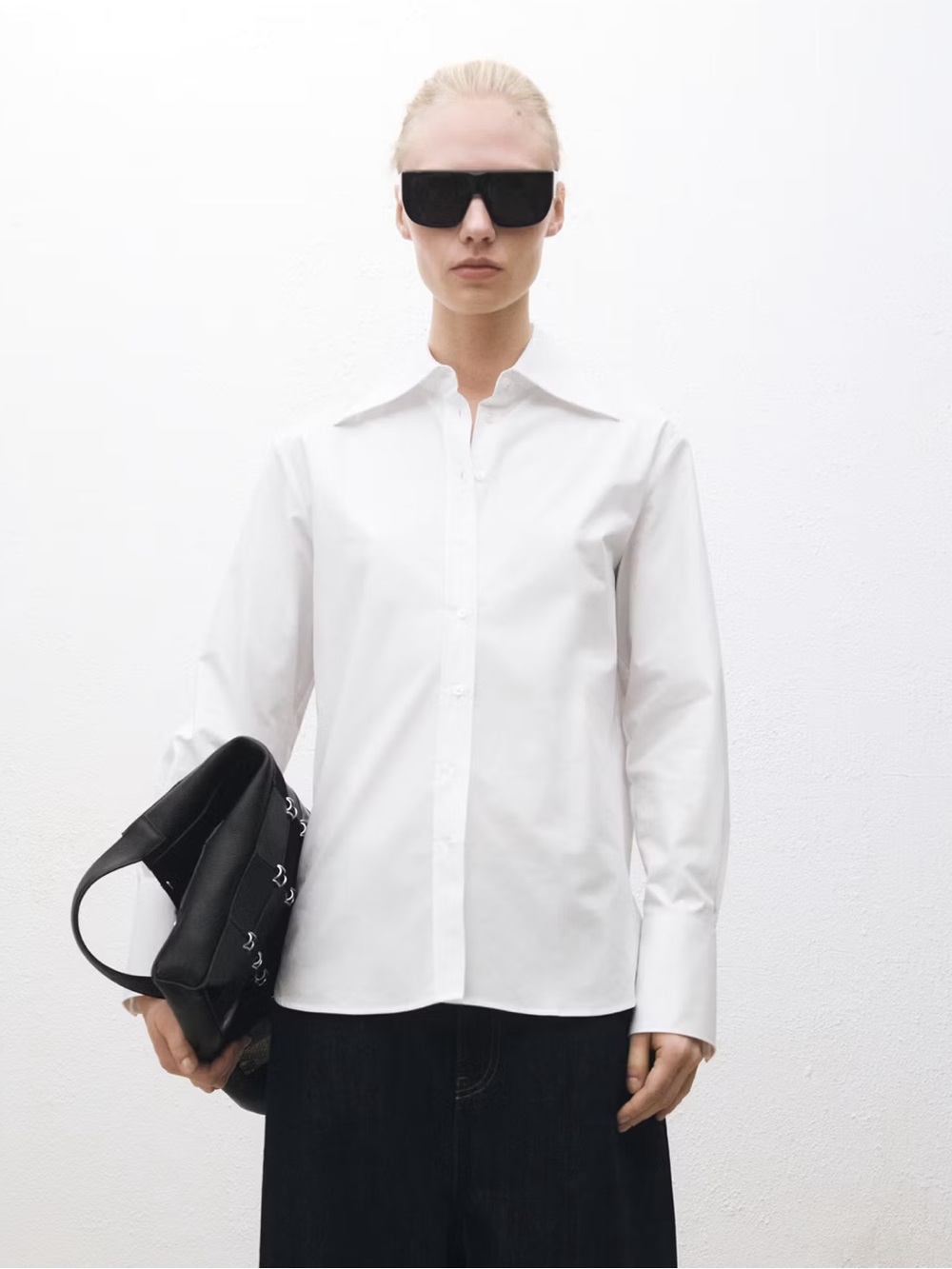 MANGO Selection Cotton White Shirt